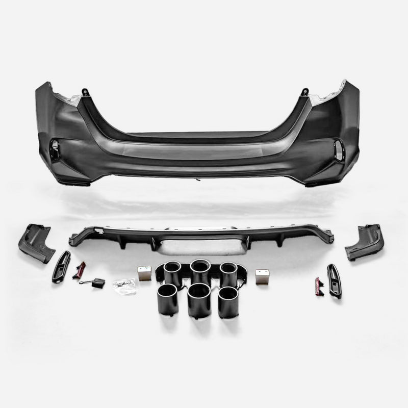 Honda Civic Gen 11 FL1 TR Type rear bumper (MIddle exhaust exit, for hatch)