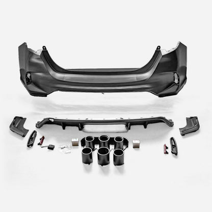 Honda Civic Gen 11 FL1 TR Type rear bumper (MIddle exhaust exit, for hatch)
