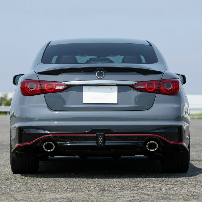 Infiniti Q50 V37 Nismo Type rear bumper with fog light 3Pcs (Fits facelift model)