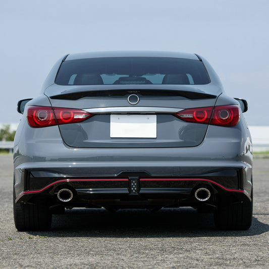 Infiniti Q50 V37 Nismo Type rear bumper with fog light 3Pcs (Fits facelift model)