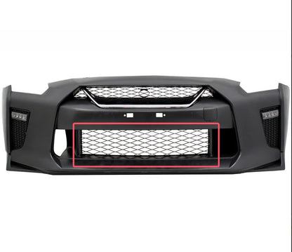 Nissan GTR R35 Facelifted conversion Front Bumper lower grill from CBA DBA to MY17