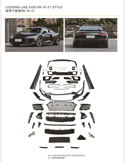 AUDI 16-21 R8 Type 4S to V10 coupe performance Plastic conversion kit