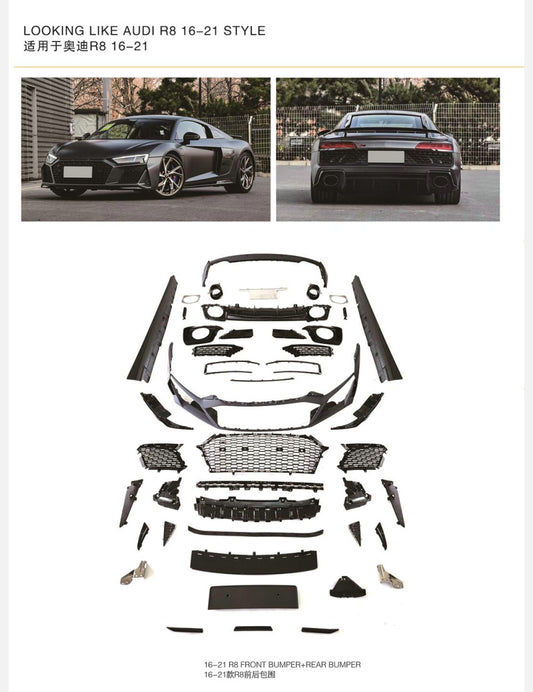 AUDI 16-21 R8 Type 4S to V10 coupe performance Plastic conversion kit