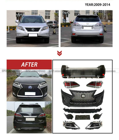09 Lexus RX to 20 F sport front bumper and headlight