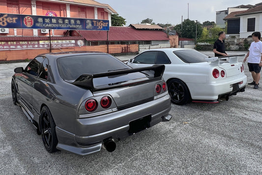 Nissan Skyline R34 GTR OEM Rear Spoiler With Blade + Caps + Stand