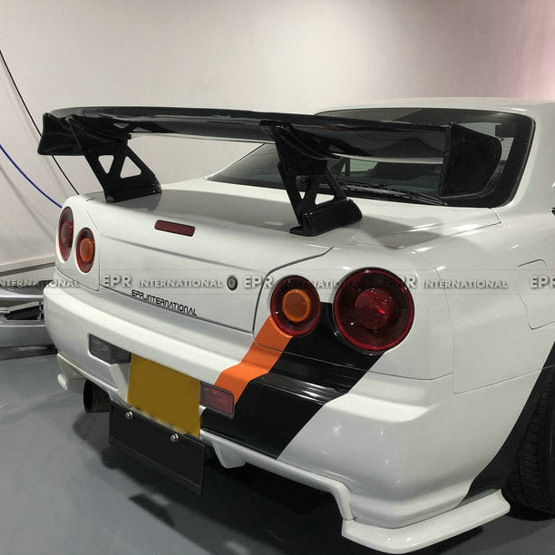 Nissan Skyline R34 TPS Style GT Spoiler With Aluminium Stand