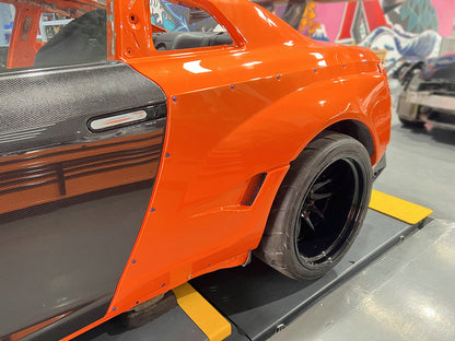 Nissan GTR R35 2017 MY17 GRD Type Fiber Glass Wide body rear fender