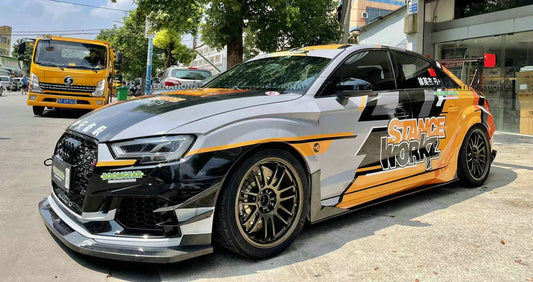 Audi RS3 S3 8V Stanceworkz Spec-LM front fender add on