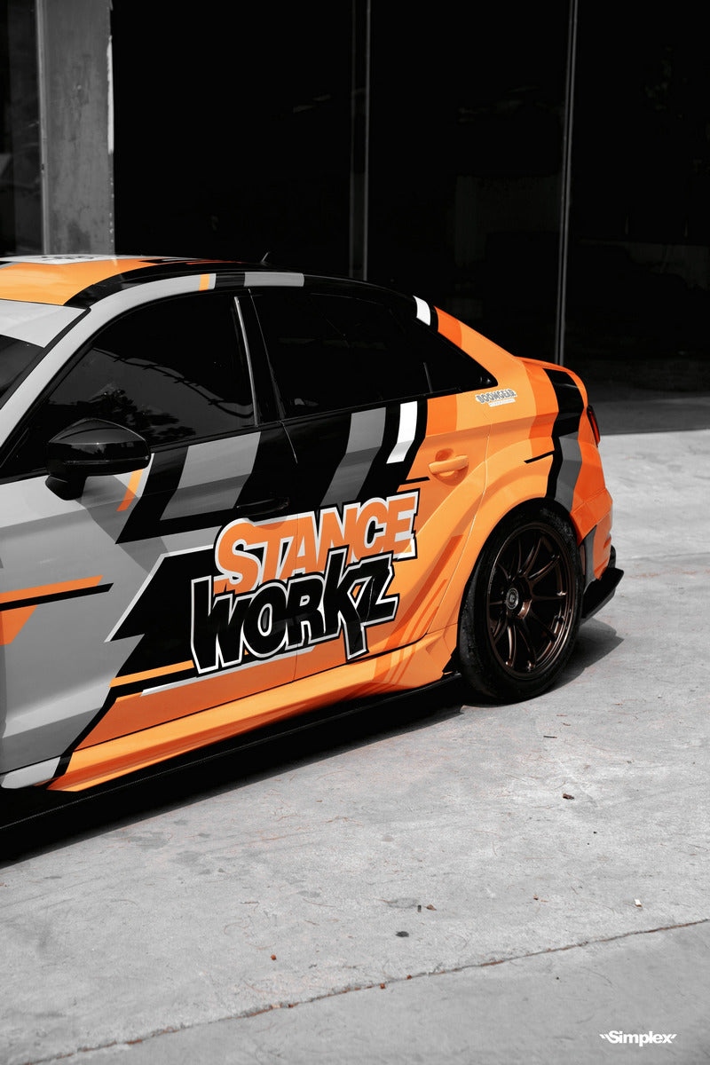 Audi RS3 S3 8V Stanceworkz Spec-LM side skirt