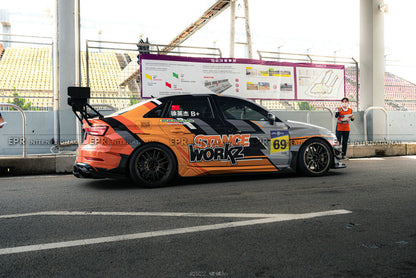 Audi RS3 S3 8V Stanceworkz Spec-LM side skirt extension