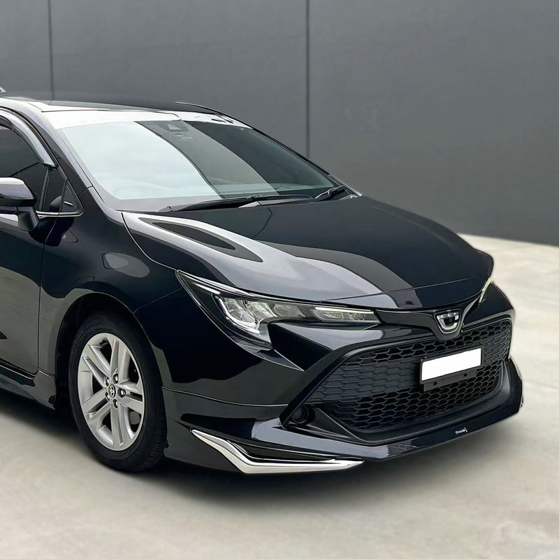 Toyota 19-22 Corolla Sport Auris E210 Hatchback MOD Type front lip chrome add on (Only fit S-COR210-FL-MOD&)
