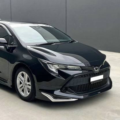 Toyota 19-22 Corolla Sport Auris E210 Hatchback MOD Type front lip chrome add on (Only fit S-COR210-FL-MOD&)