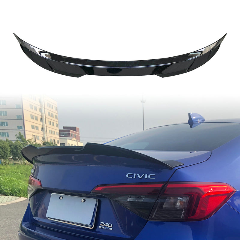 Honda Civic Gen 11 FE1 C Type Rear spoiler  (Gloss black, Sedan)