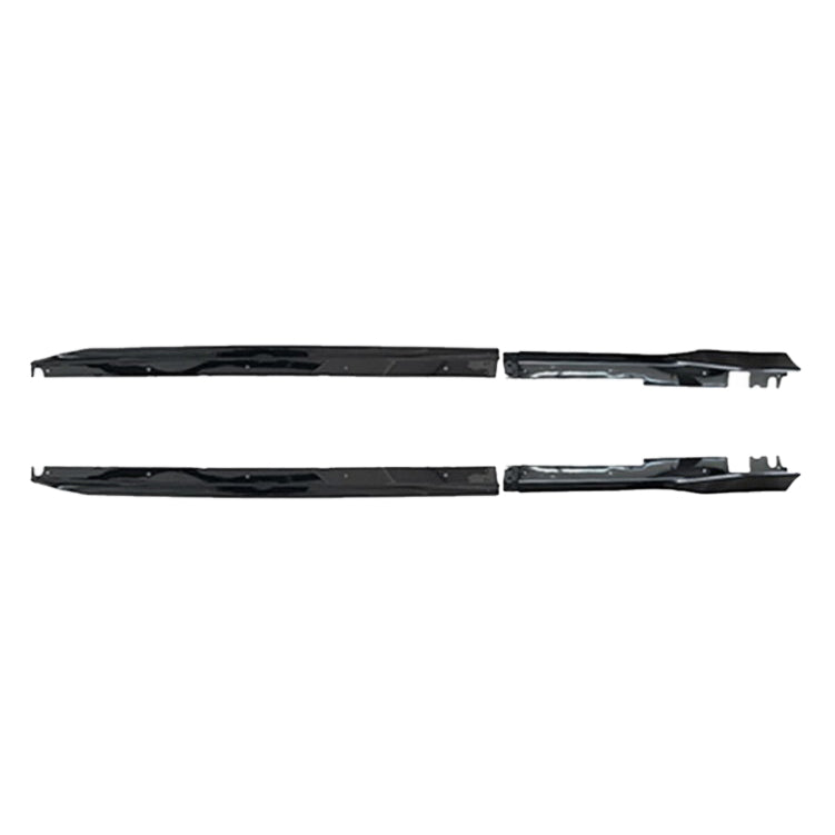 Honda Civic Gen 11 FE1 TR Type side skirt (Gloss black, Sedan)