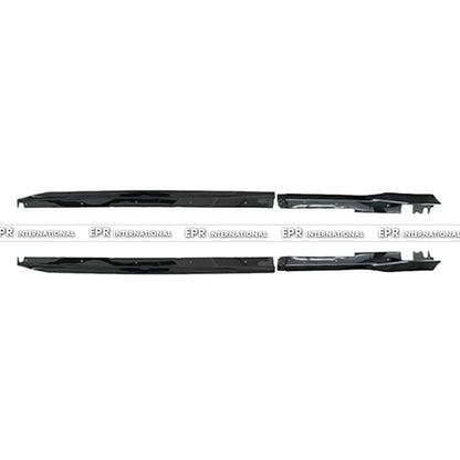 Honda Civic Gen 11 FE1 TR Type side skirt (Gloss black, Sedan)