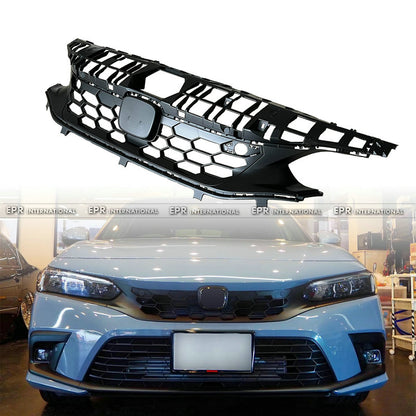 Honda Civic Gen 11 FL1 SI Type front grill  (Gloss black, Hatchback)