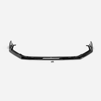 Honda Civic Gen 11 FE FL L- type front lip with canard (Gloss black, fit P-FE1-FB-TR only)