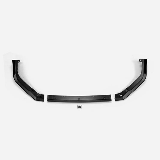 Honda Civic Gen 11 FE FL L- type front lip with canard (Gloss black, fit P-FE1-FB-TR only)