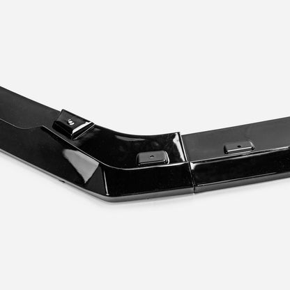 Honda Civic Gen 11 FE FL L- type front lip without canard (Gloss black, fit P-FE1-FB-TR only)