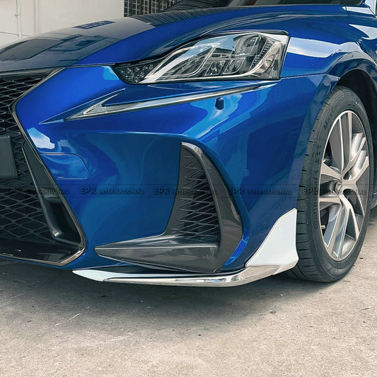 Lexus IS 300 300h 350 ASE30 30 17-20 facelift F Sport MOD type front lip with all chrom trim