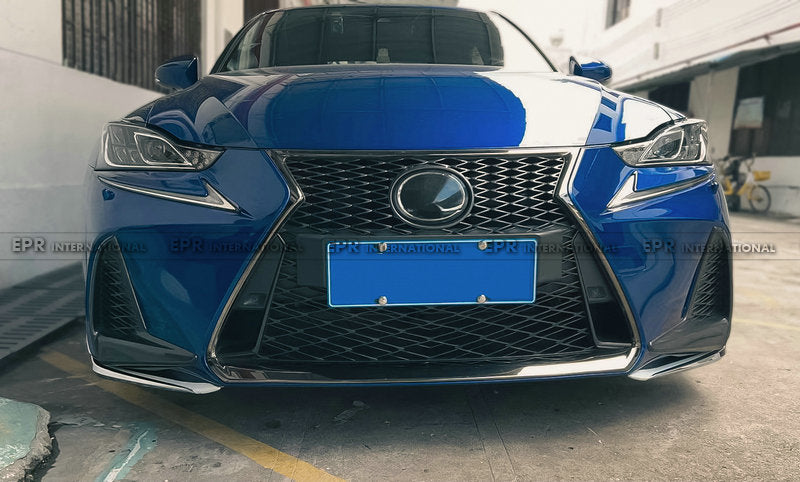 Lexus IS 300 300h 350 ASE30 30 17-20 facelift F Sport MOD type front lip with all chrom trim