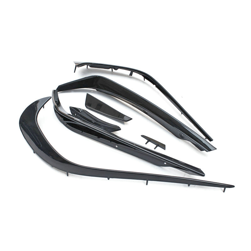 MERCEDES BENZ A-CLASS W176 16-17 Front Bumper Canards+Front Lip 8PCS