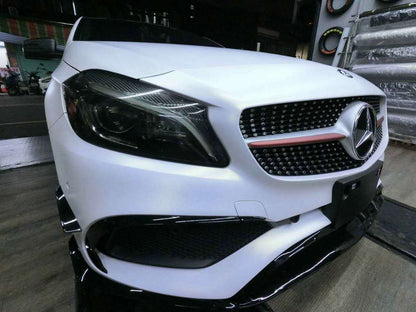 MERCEDES BENZ A-CLASS W176 16-17 Front Bumper Canards+Front Lip 8PCS