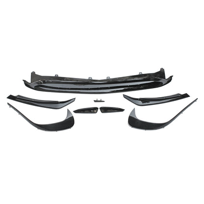 MERCEDES BENZ A-CLASS W176 16-17 Front Bumper Canards+Front Lip 8PCS