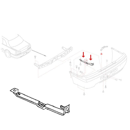 Nissan Skyline BNR34 Rear Bumper Side Bracket  LH - #663101815 RH - #663101814
