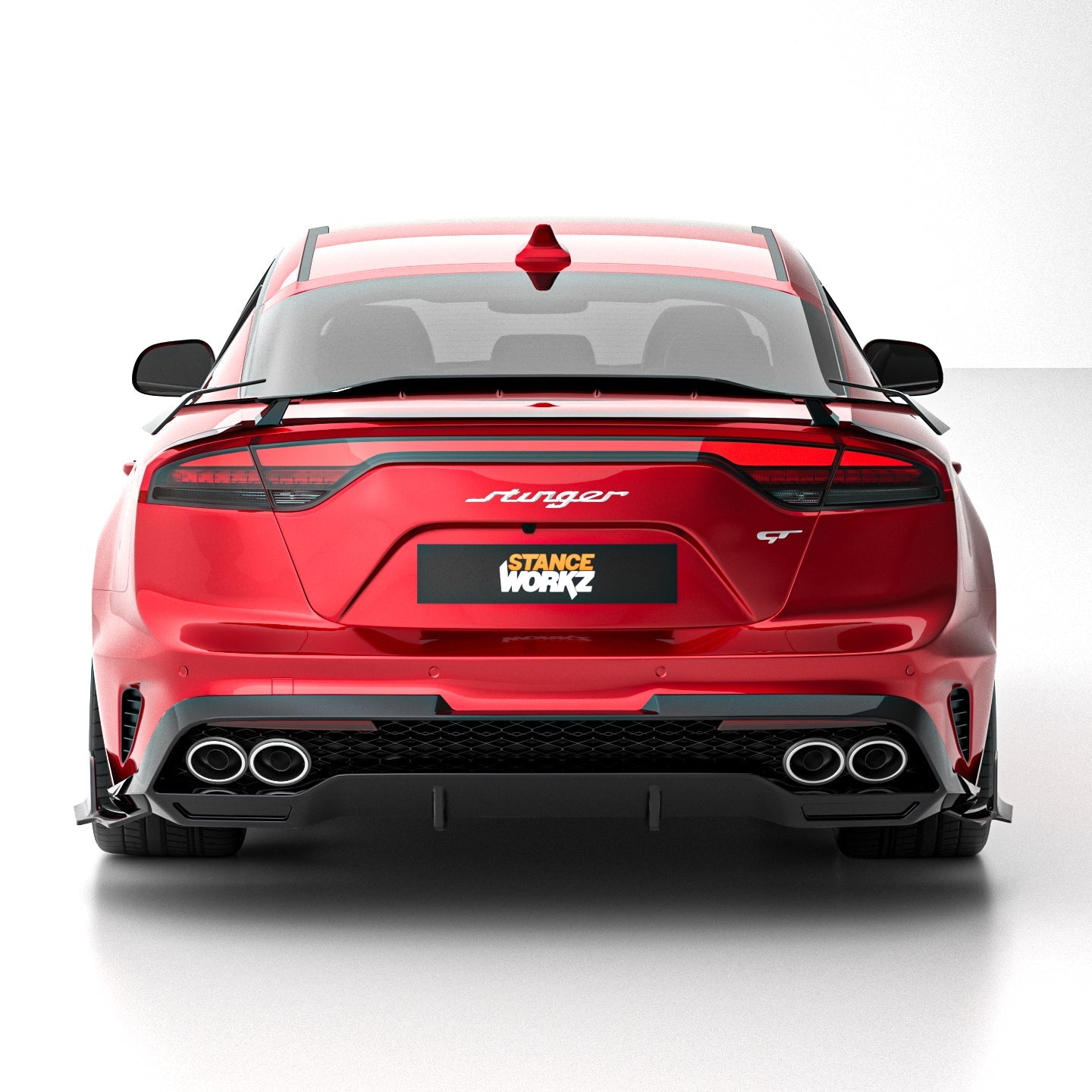 KIA Stinger Surge S1  carbon fiber rear lip