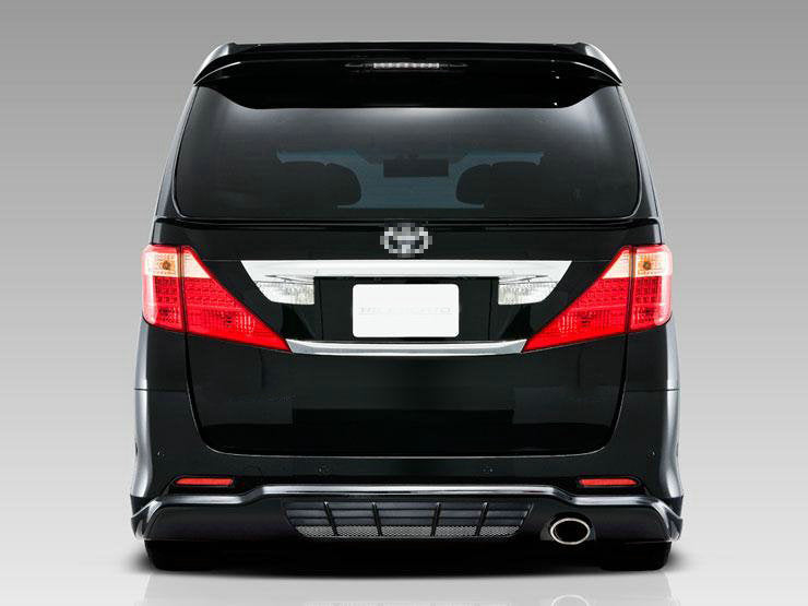 Toyota 08-15 Alphard Vellfire 20 series AH20 AD Style rear lip (Single exit exhaust)