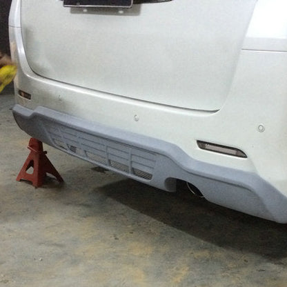Toyota 08-15 Alphard Vellfire 20 series AH20 AD Style rear lip (Single exit exhaust)
