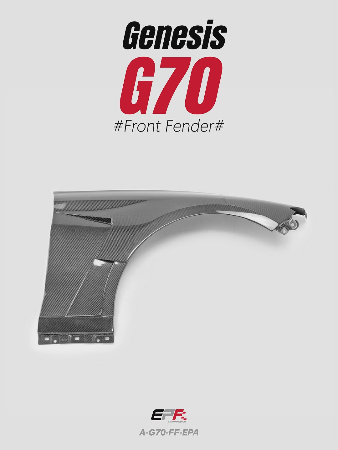 Hyundai Genesis G70 2022 facelift EPA Design front fender