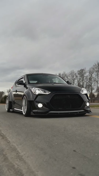 Hyundai Veloster 2011-2017 Sema Style Front & Rear Fender Flares 4 Pcs