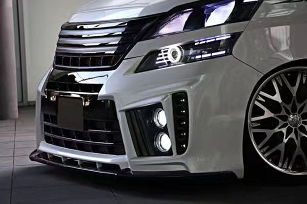 Picture of 12-15 Vellfire 20 series AH20 ADM Style front bumper lip (For B-VELLFIRE-FB-ADM)