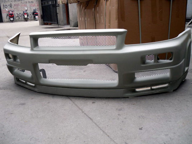 Picture of Skyline R34 GTR NSM Style Front Bumper with bottom lip