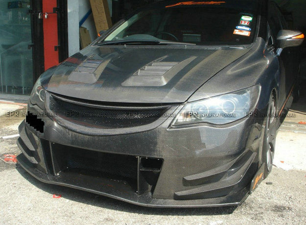 Picture of 06-11 Civic FD2 JS Style Front bumper with canard