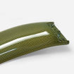 Picture of 17 onwards Civic Type R FK8 VRSAR1 Style Rear wing flap (5 Door Hatch) Yellow Kevlar- USA WAREHOUSE